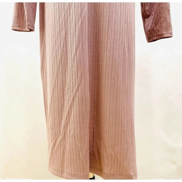 NWT NINE WEST Women Long Sleeve Pullover Round Neck Purple Maxi Dress Size XL - Picture 10 of 14